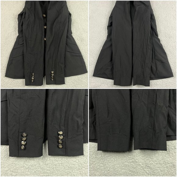 Ralph Lauren Blazer Womens 6 Black SAMPLE Jacket Sport Coat Fox Hunt Riding Work - Picture 9 of 10